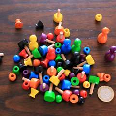 11: Drevena 3 dielna figurka