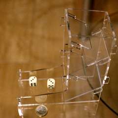 4: Towers Dice Acrylic Transparent