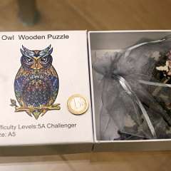 14: OWL Wooden Puzzle A5