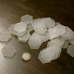 6: Blank Acrylic Hexagon