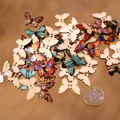 10: Dreveny gombik motyl