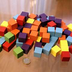 43: 100x Cubes 15 mm
